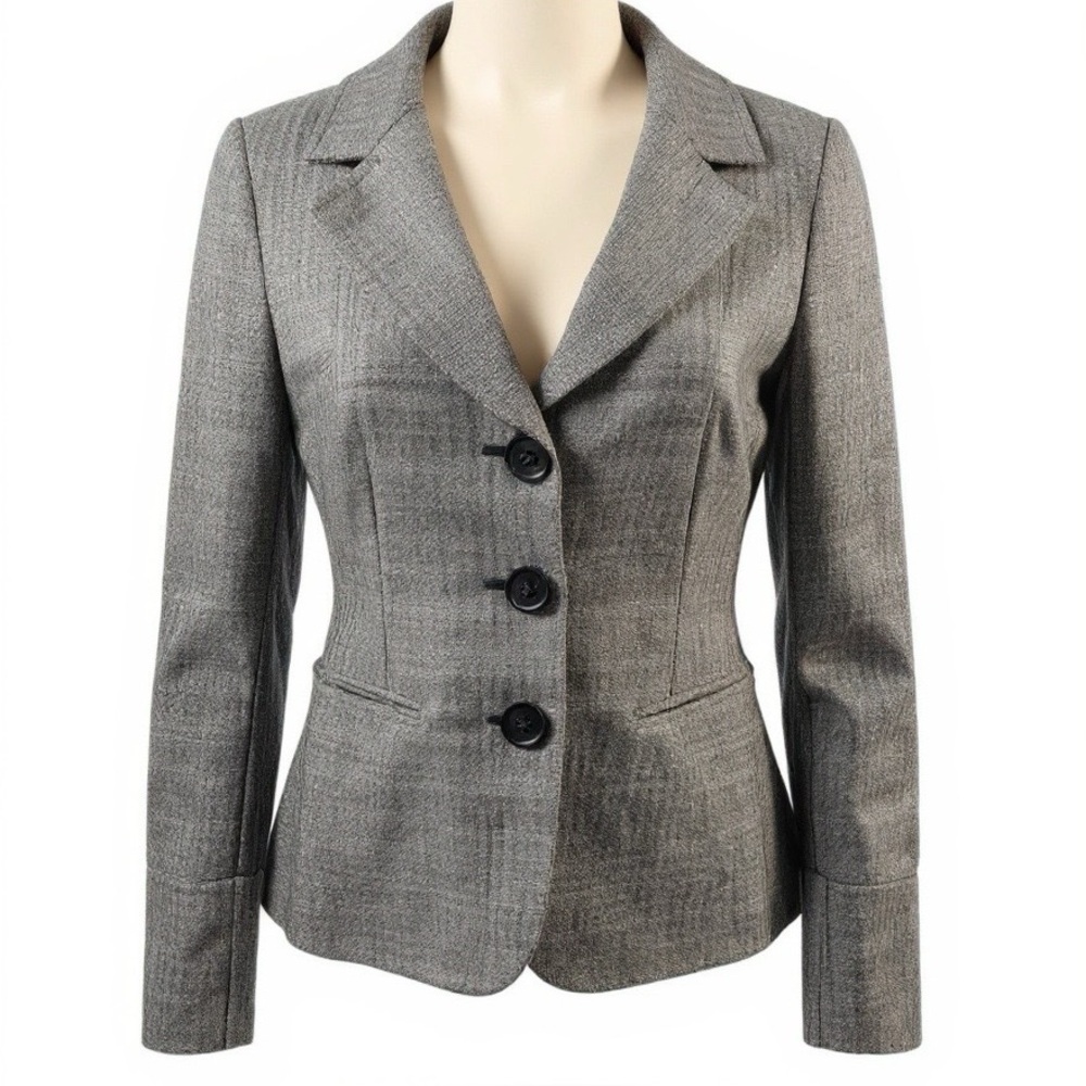 EUC Lafayette 148 Jacquard Tweed 3 Button Jacket
